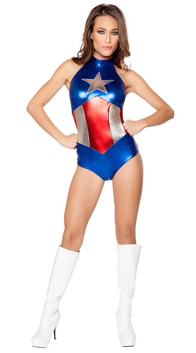 F1926 American Hero Romper Costume